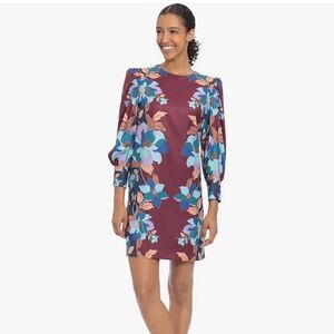 Donna Morgan Women's Long Sleeve Shift Dress